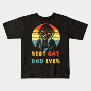 Best Cat Dad Ever Kids T-Shirt